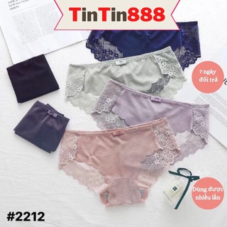 Quần lót nữ su pha ren mềm sexy Q2212 bộ 10 - 5 quần, Quần chíp nữ quyến rũ - TinTin888