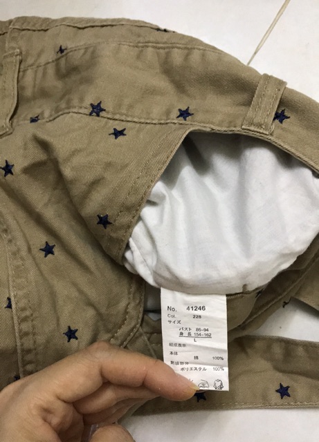 Yếm Kaki jean Nhật . New:95%💐