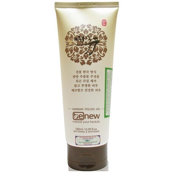 Tẩy Da Chết Trắng Da Benew Hanbang Peeling Gel Hàn quốc Dành cho mặt và toàn thân 180ml/Hộp -Mỹ phẩm chính hãng