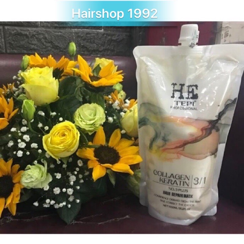 Kem Hấp ủ phục hồi tóc chống gãy rụng siêu mềm mượt HE TEPI 1000ml | BigBuy360 - bigbuy360.vn