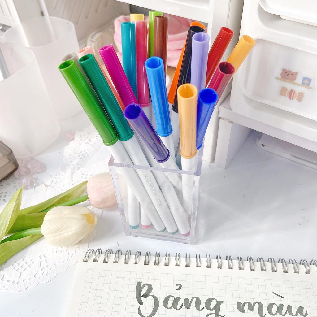 Set 20 cây Crayola Supertips Washable Marker 20 màu viết Calligraphy đầu chóp dành cho người mới bắt đầu