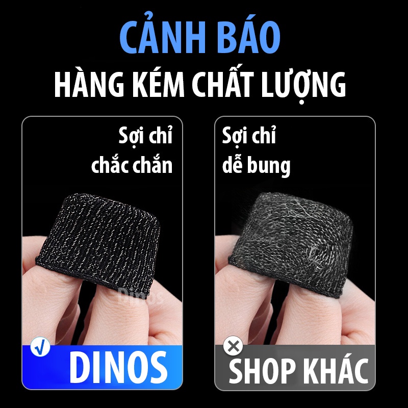 Găng tay chơi game chống hồ môi siêu nhạy giá rẻ -  Bao ngón tay chơi game bắn súng, PUBG, Liên Quân,... 1 bộ 2 chiếc