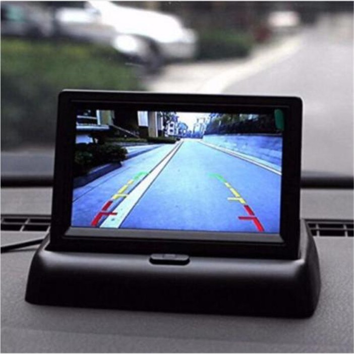 Màn hình quan sát LCD màu HD 4.3 inch có thể gấp lại được cho camera sau xe hơi