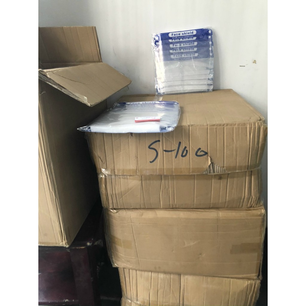 Tấm Chắn Face Shield chống giọt bắn đệm mút xốp dày