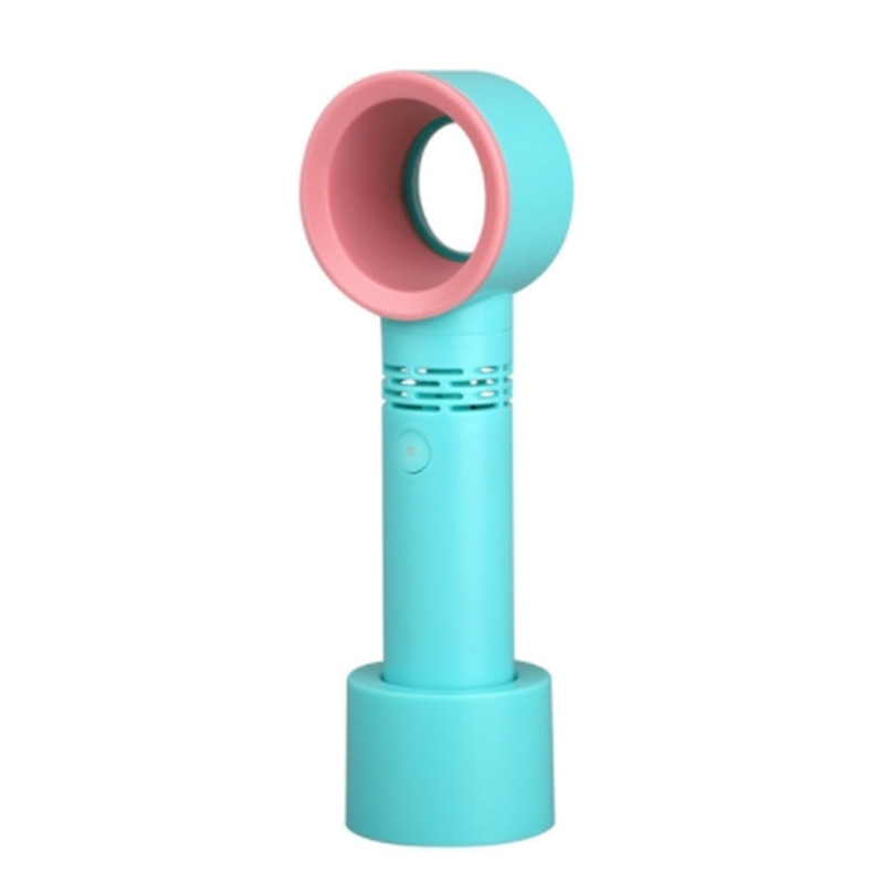 Quạt Mini Không Cánh Sạc Usb Có Đèn Led