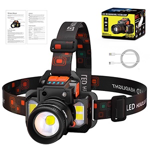 Đèn Pin LED Đeo Đầu 7 Chế Độ Sáng 7 Chế Độ Sáng Tiện Dụng Chất Lượng Cao