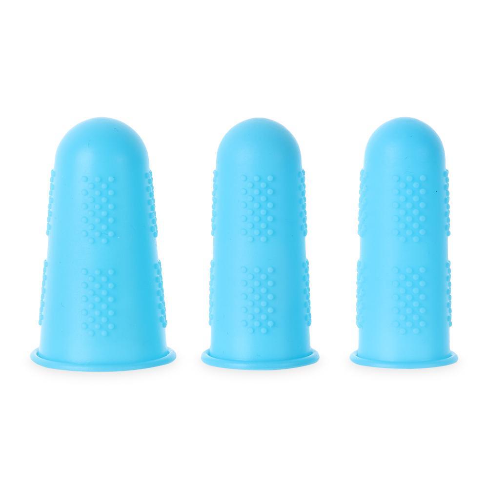 FUTURE Bộ 5 Miếng Bọc Ngón Tay Bằng Cao Su Silicone Chống Trượt Tiện Lợi