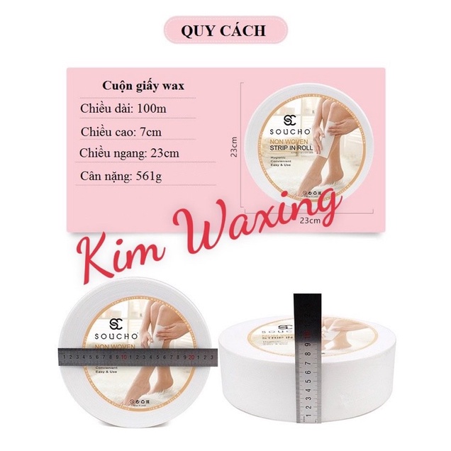 Giấy wax lông cuộn lớn 100m Soucho Chính hãng