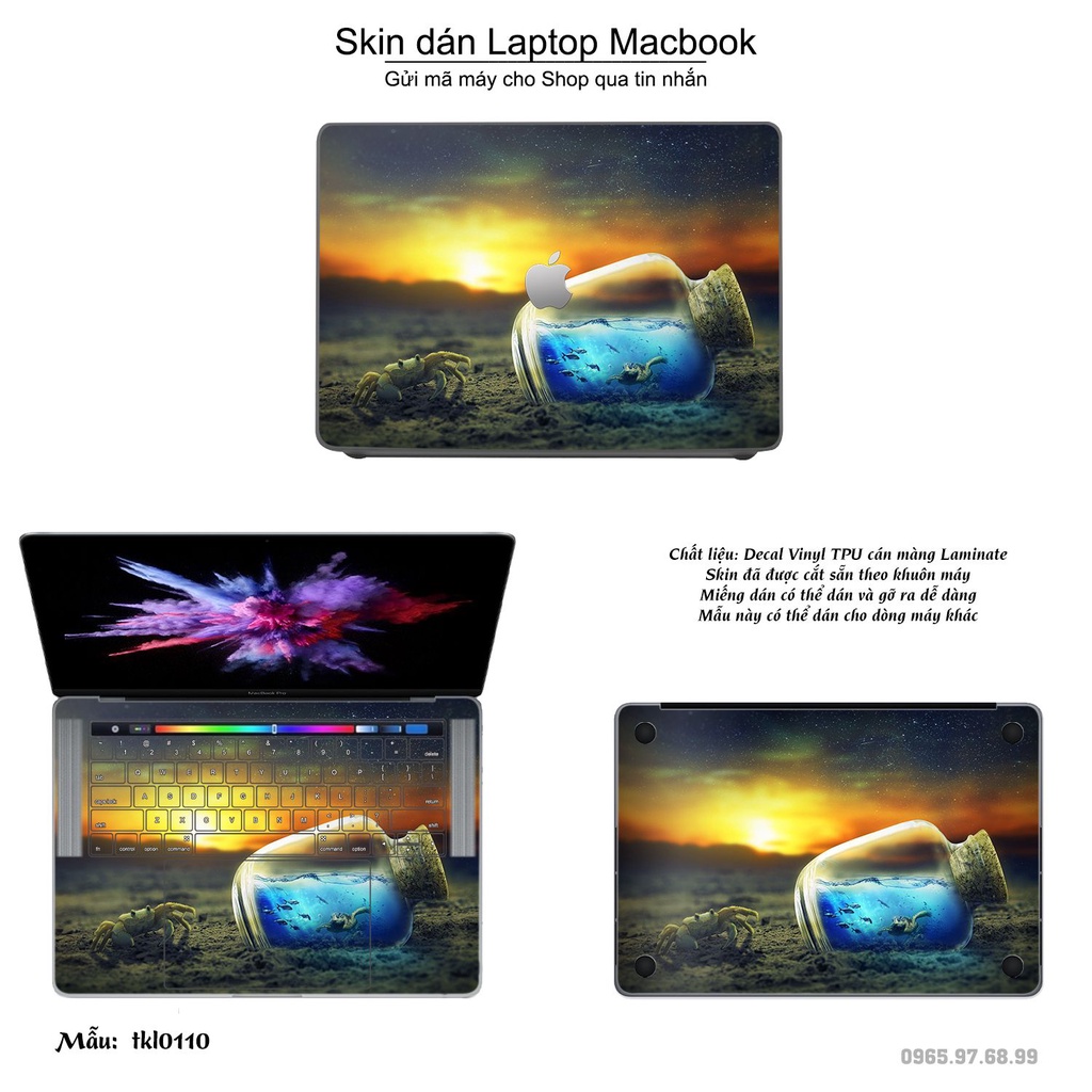 Skin dán Macbook mẫu thiết kế (đã cắt sẵn, inbox mã máy cho shop)