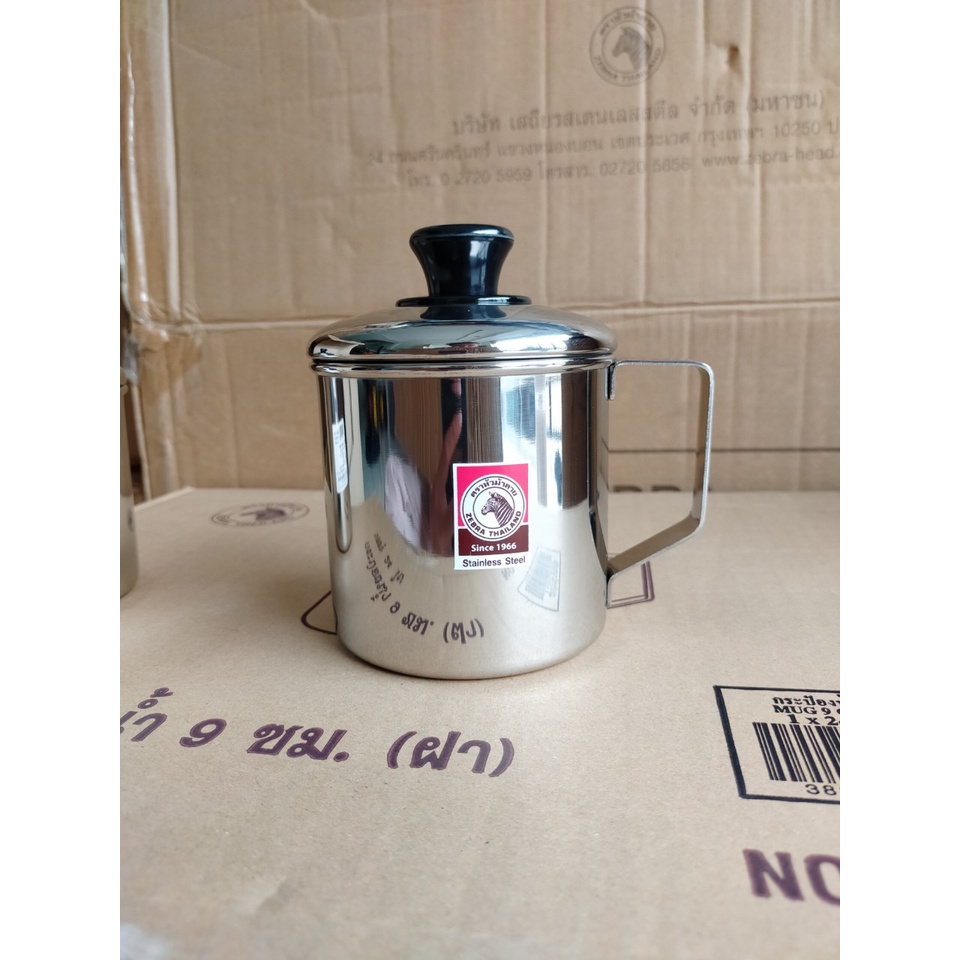 Ca Nước Zebra Cao Cấp có nắp, Inox 304 hàng Thái Lan Nhiều Kích Thước