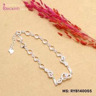 Lắc tay bạc Ý 925 Bạc Xinh - Trái tim lồng RYB140055
