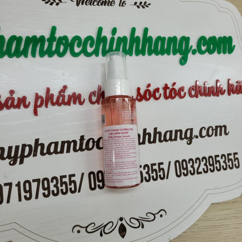 Huyết thanh dưỡng tóc siêu mềm mượt Obsidian Silky Flower Serum Hàn Quốc 45ML -  110ml