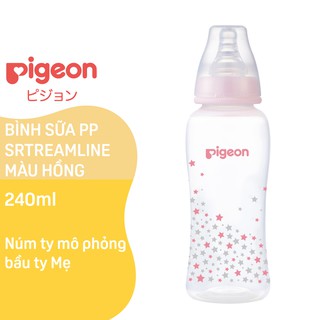 Bình sữa, Bình sữa pigeon Streamline 150ml/250ml, núm cổ hẹp
