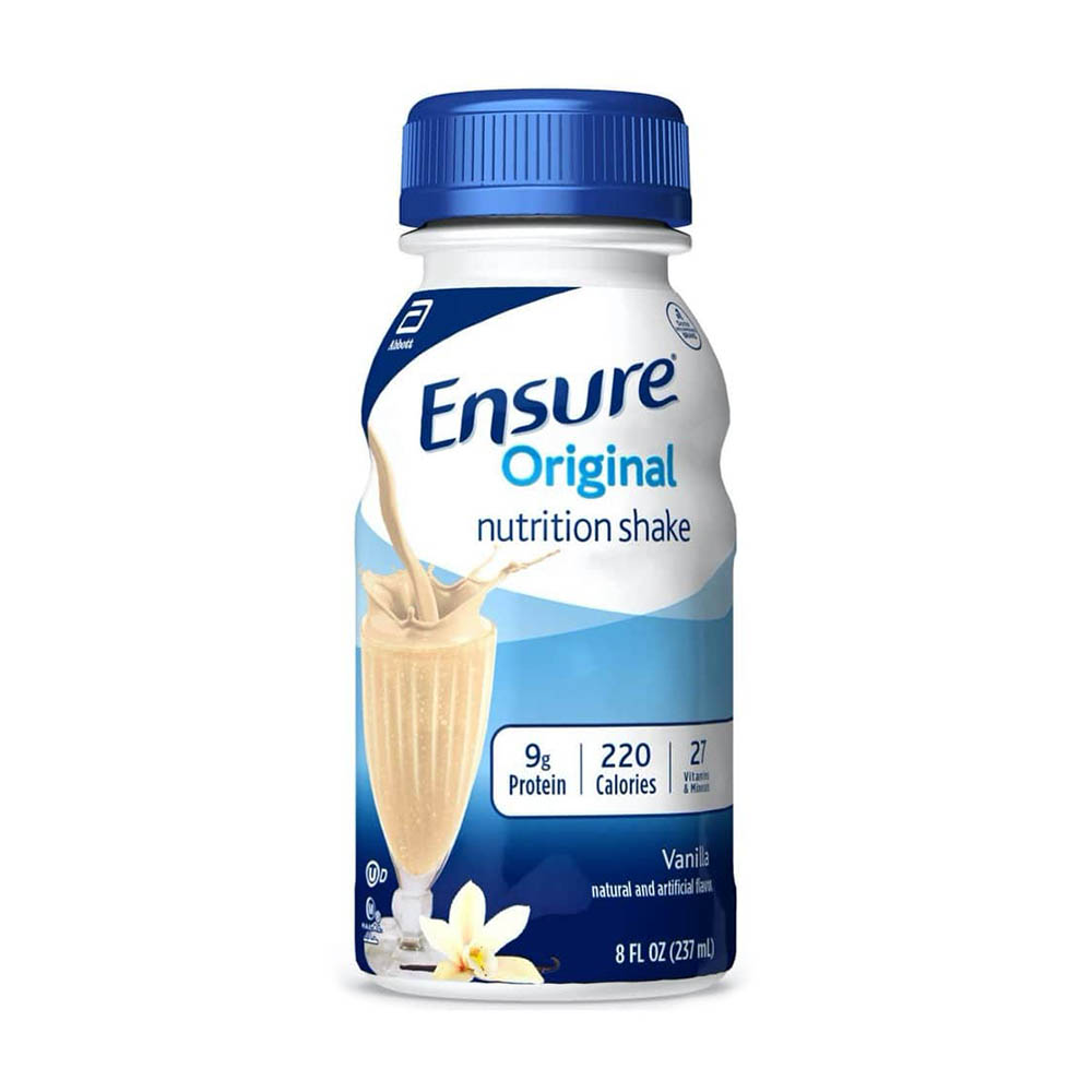 Sữa Ensure nước hương Vani Ensure Original Vanilla 237ml Thùng 30 chai của Mỹ