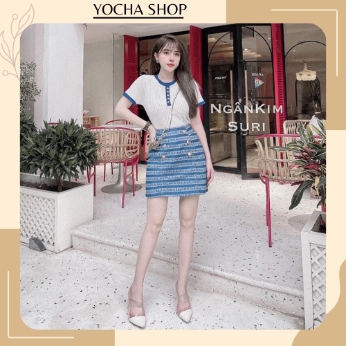Set bộ áo thun kèm CV mickey với CV chữ balma ôm dáng diện lên cực kì sang chảnh-Yocha shop