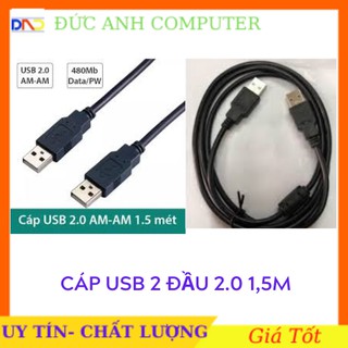 Dây cáp 2 đầu USB | Cáp USB 2 Đầu Đực Chiều Dài 1m2- Loại Tốt