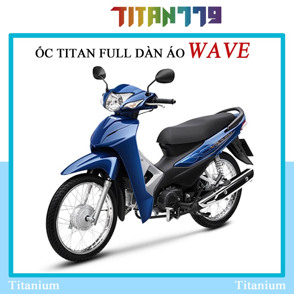 (131) Full bộ 26 ốc dàn áo xe WAVE @ WAVE RS WAVE lớn Titan Gr5 XỊN