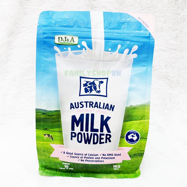 Sữa tươi dạng bột DJ&A Australia tách béo