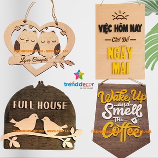 11 MẪU bảng tranh gỗ treo tường trang trí chất liệu gỗ MDF trang trí decor nhà và quán cafe Trenddecor