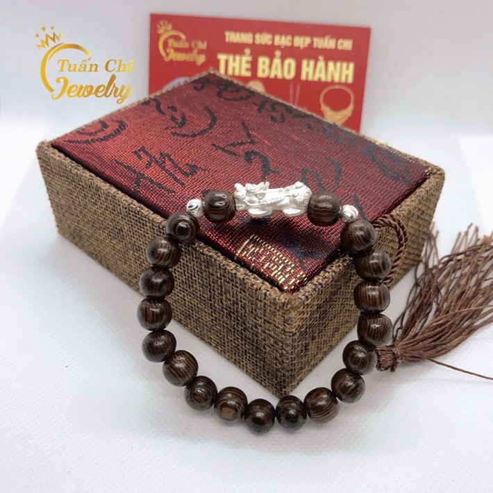 Vòng Tay Trầm Hương ⚡FREESHIP⚡ Vòng Trầm Tốc Hương Thơm, Kết Hợp Charm Tỳ Hưu Tài Lộc, Vòng Phong Thủy, Vòng Đôi Đẹp