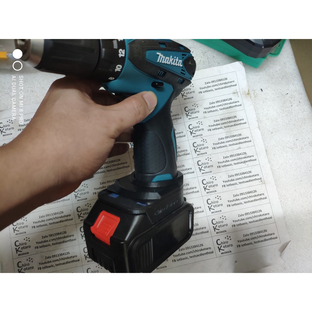 NEW! Đế chuyển pin máy Makita 10.8-12V Li-ion sang dùng hộp pin cài Makita