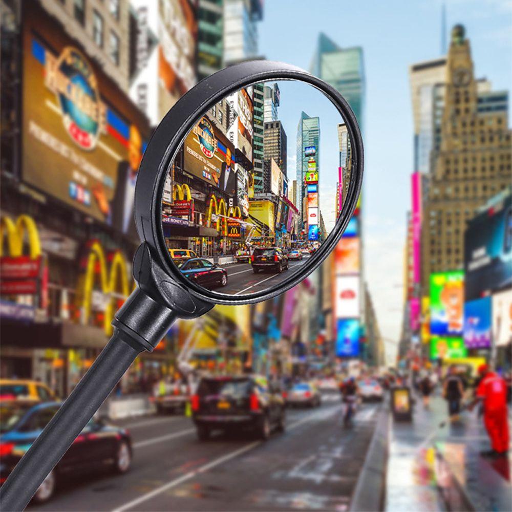 Gương Chiếu Hậu Cong 360 Độ Màu Đen Chuyên Dụng Cho Xe Đạp° Gương Chiếu Hậu Xoay Tròn Có Thể Điều Chỉnh Tiện Dụng