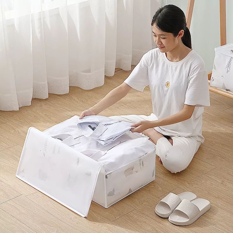 [Size Lớn] Túi Đựng Chăn Mền Quần Áo Họa Tiết Chống Bụi Chống Thấm Gọn Gàng Đa Năng