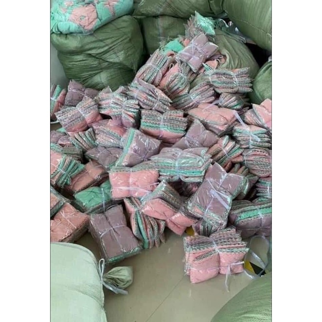 Set 3 khăn lau đa năng lau bếp, bát đĩa, cốc chén thấm nước chống dính dầu mỡ hai mặt