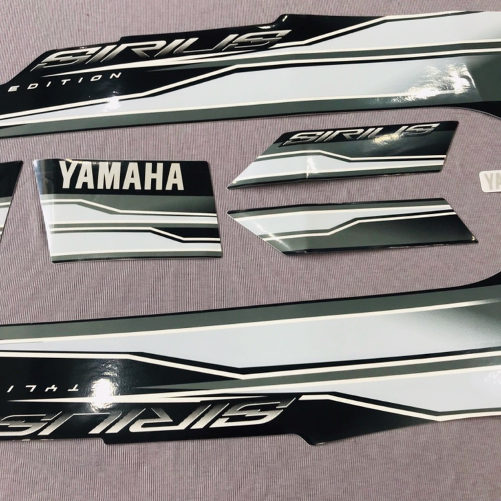Trọn bộ tem rời dán xe máy Yamaha Sirius 2016 màu đen