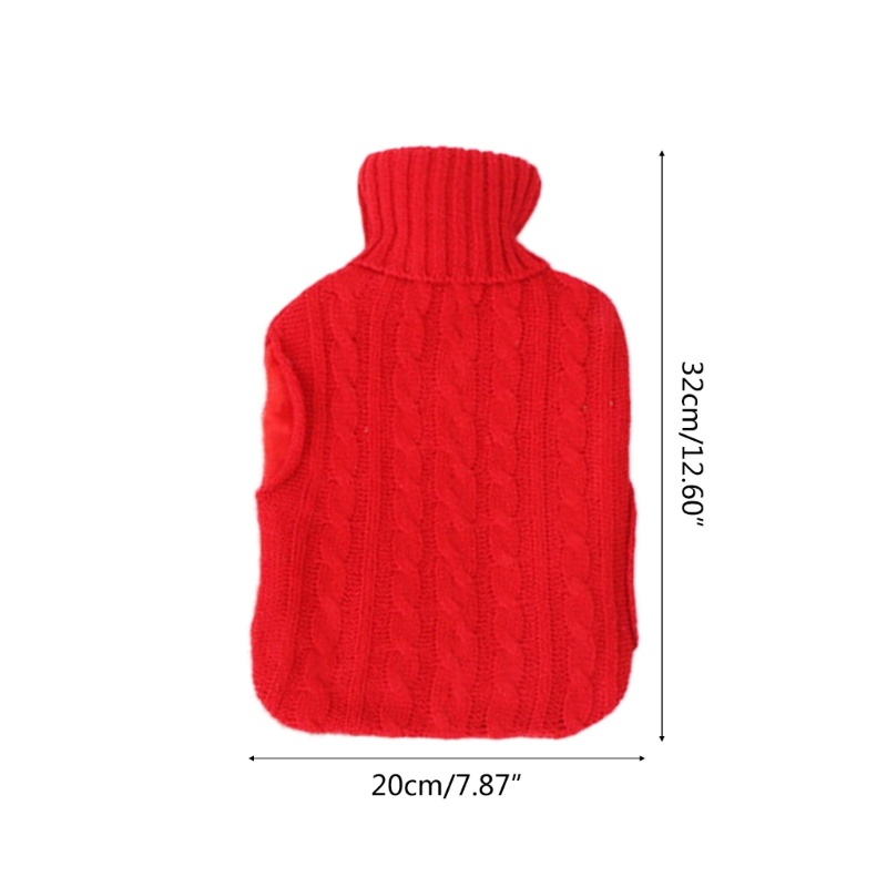 Túi Chườm Nước Nóng Dệt Kim Dung Tích 2L Kèm Vỏ Bọc Chống Lạnh