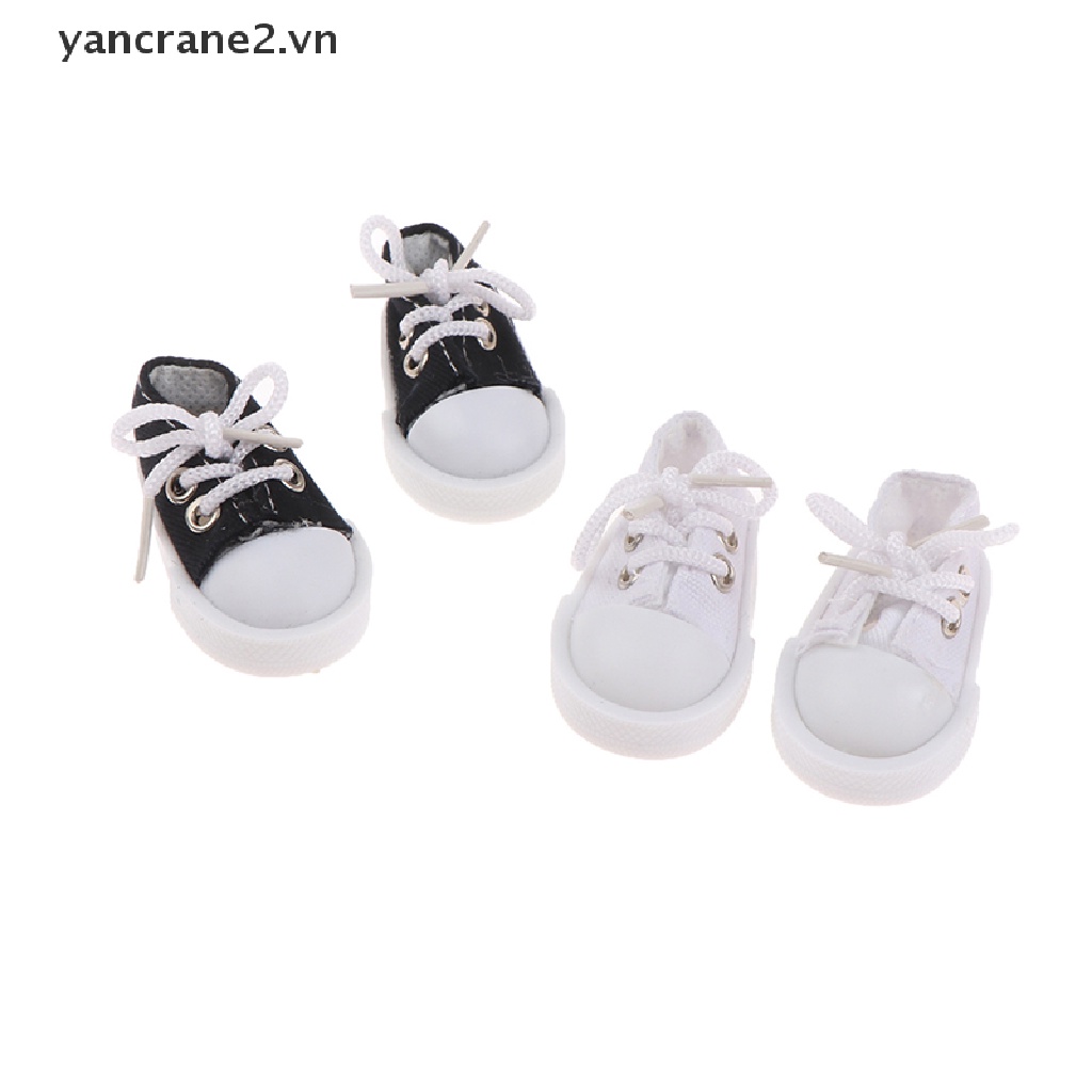 Giày Vải Canvas Buộc Dây 5cm Cho Búp Bê 1 / 6 30cm