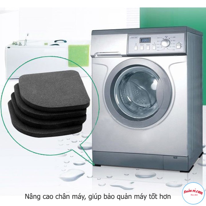 Bộ 4 Đệm Lót Chân Máy Giặt, Tủ Lạnh Chống Rung, Giảm Tiếng Ồn Khi Vận Hành - br00504