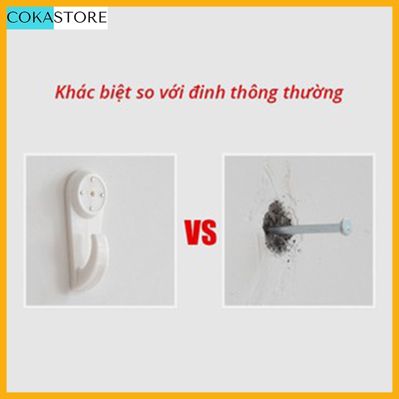 Combo 10 Đinh 4 Chân Treo Tường Đóng Tranh Ảnh, Treo Đồ ĐaNăng Thông Minh Không Cần Khoan Dễ Lắp Đặt