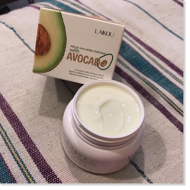 [Mã giảm giá] Kem Dưỡng Ẩm Trắng Da Chống Lão Hóa Tinh Chất Bơ Laikou Avocado Oil 35gr Giúp Da Trắng Hồng Rạng Rỡ -Z195-