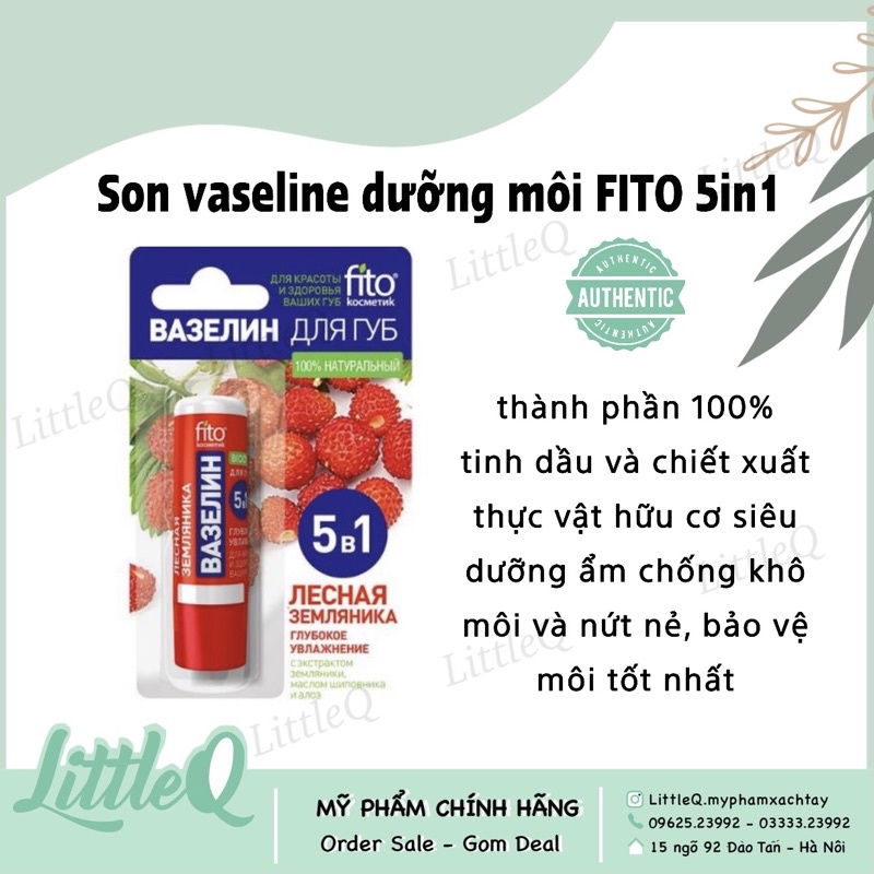 SON VASELINE DƯỠNG MÔI FITO 5in1