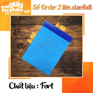 50 Cuốn Sổ Order 2 Liên Size 6x8 cm