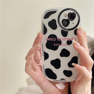 Ốp lưng iphone Ốp Điện Thoại Họa Tiết Bò Sữa Cho iphone13/12Pro xs/7/8/Plus Dinuo case