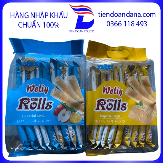 Bánh cuộn ốc quế Wonlie Rolls 308gr