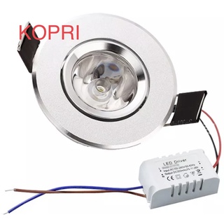 Đèn Led Âm Trần 3W. Đèn Led Âm Tủ Gỗ Mini 3W Khoét Lổ Phi 55mm. Chip Led Bridgelux 3W Siêu Sáng. Đèn Mắt Ếch 3W. KOPRI