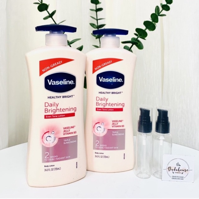 Dưỡng thể trắng da Vaseline Healthy White Lightening 725ml