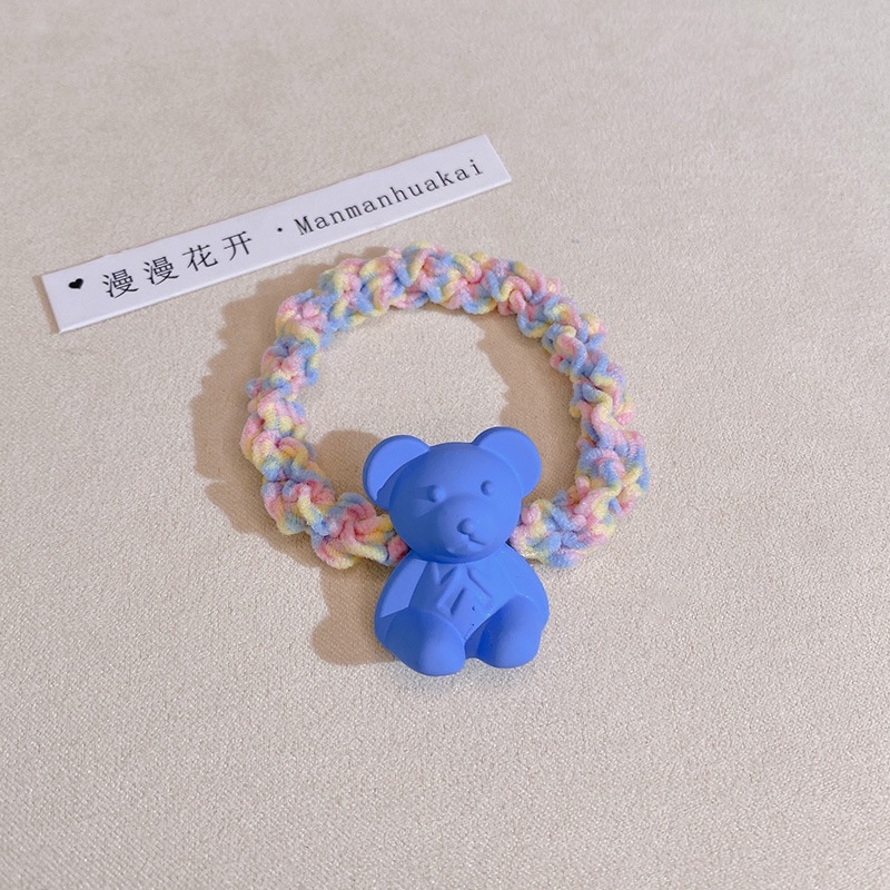 Dây cột tóc hình gấu SD606 màu dễ thương, cute, xinh đẹp phong cách Hàn Quốc làm phụ kiện tóc thời trang cho nữ