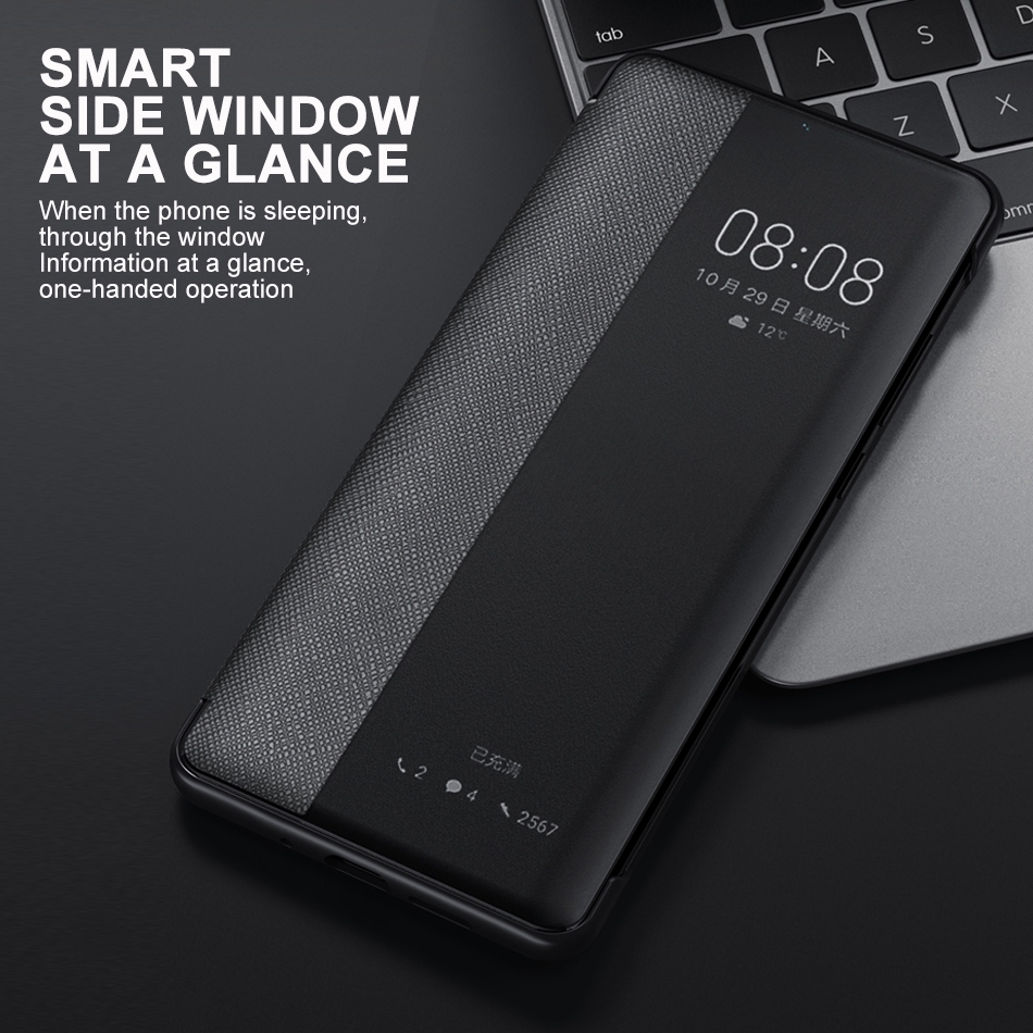 Bao da điện thoại PU nắp lật cho Huawei P30 P20 Pro