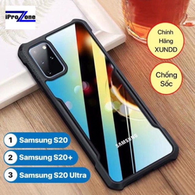Ốp chống sốc Samsung S20 , S20 Plus , S20 Ultra chính hãng XUNDD chống ố vàng