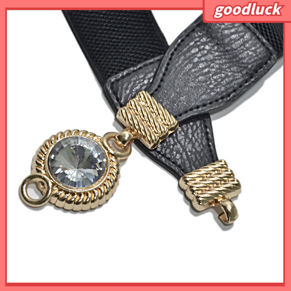 Dây thắt lưng đính đá co giãn thời trang cho nữ