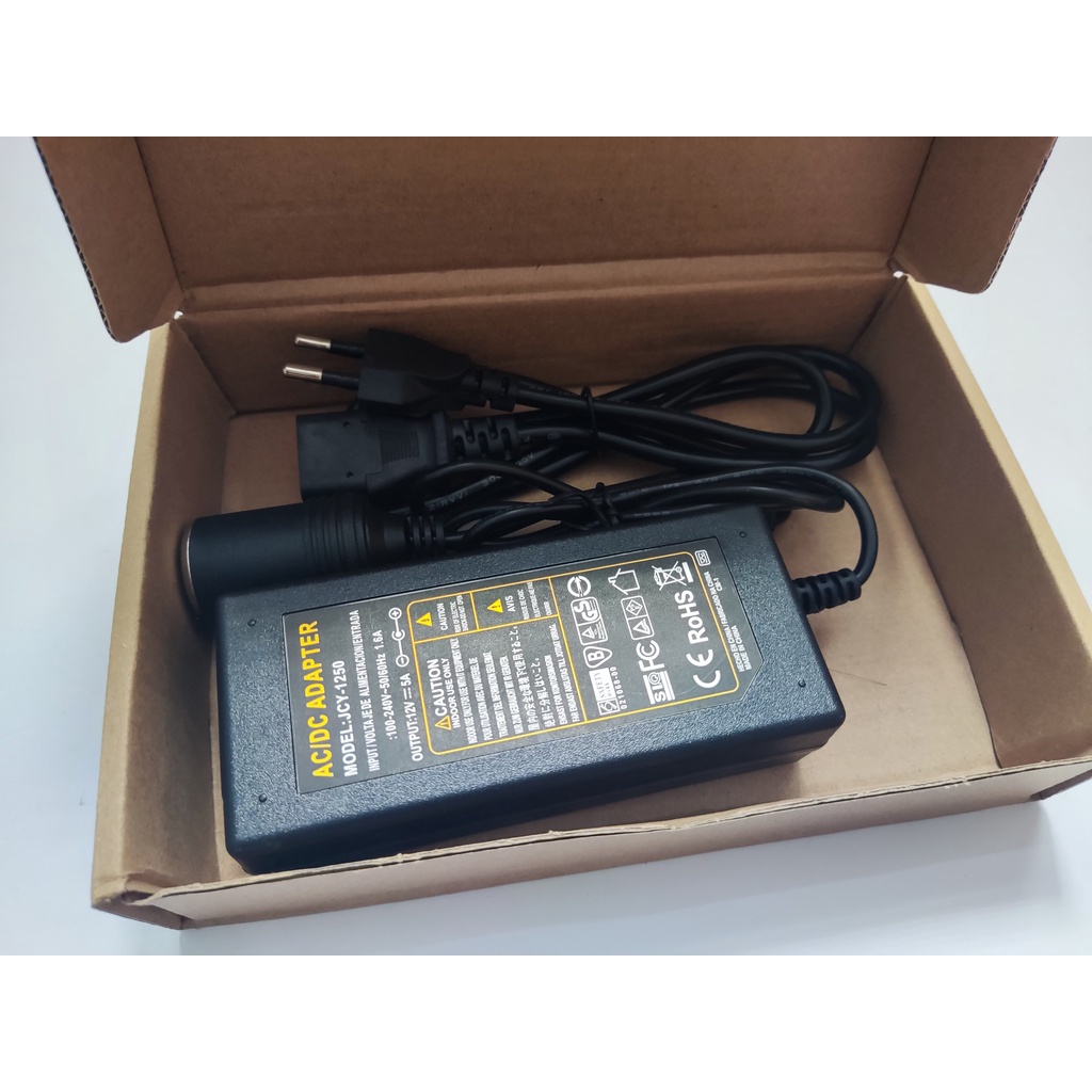 Nguồn Ô Tô Bộ Đổi Nguồn Từ 220V Sang 12V-5A-60W Cắm Tẩu ô tô