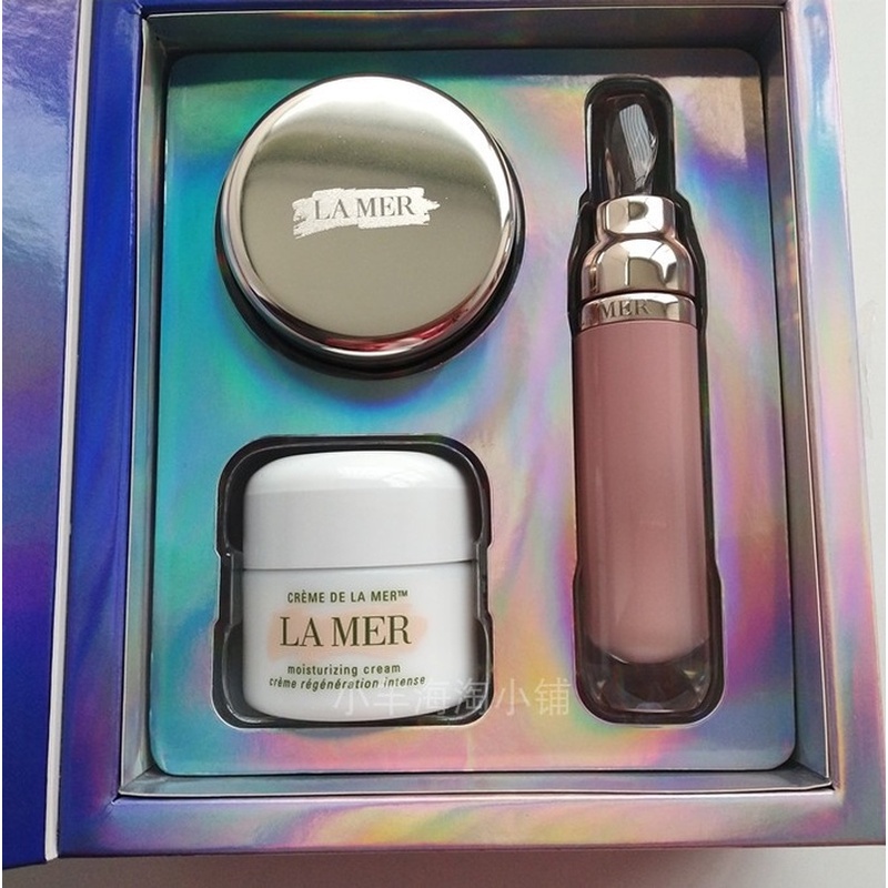 Bộ Ba Món Son Dưỡng Và Kem Dưỡng Môi 9g La Mer Classic 7ml