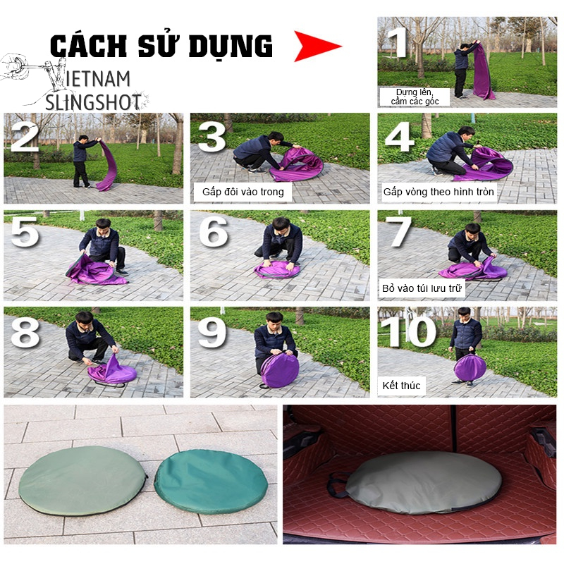 Lều thay đồ cắm trại tự bung, lều vệ sinh dã ngoại kín đáo bền đẹp dùng cho du lịch dã ngoại cắm trại tiện lợi - DCP15