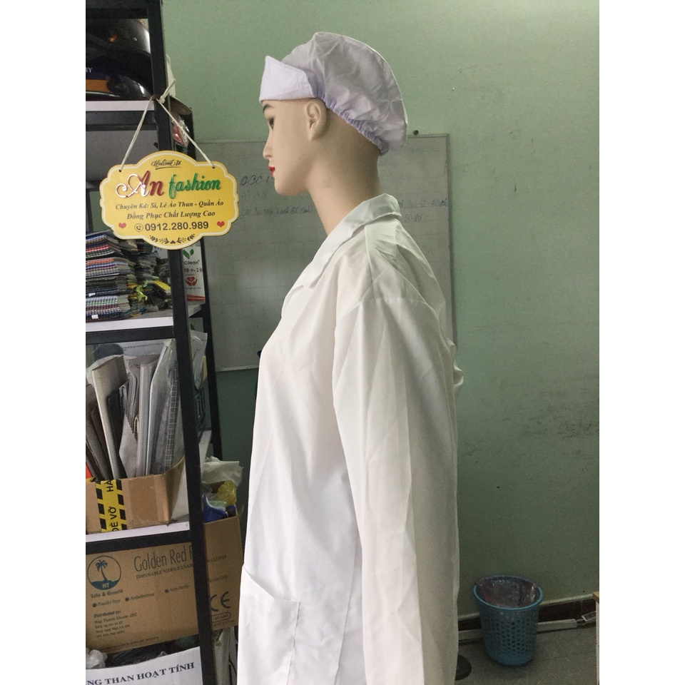 ÁO BLOUSE, ÁO BÁC SĨ KATÊ Ý TÚI VUÔNG XẺ TÀ _ HÌNH CHỤP THẬT