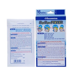 MIẾNG DÁN HẠ SỐT ByeBye-FEWER ( hộp 10 miếng)