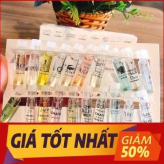 (XẢ SỐC) Sét 20 Chai Nước Hoa Mẫu Thử - nước hoa mini nhiều hương thơm cao cấp | Thế Giới Skin Care